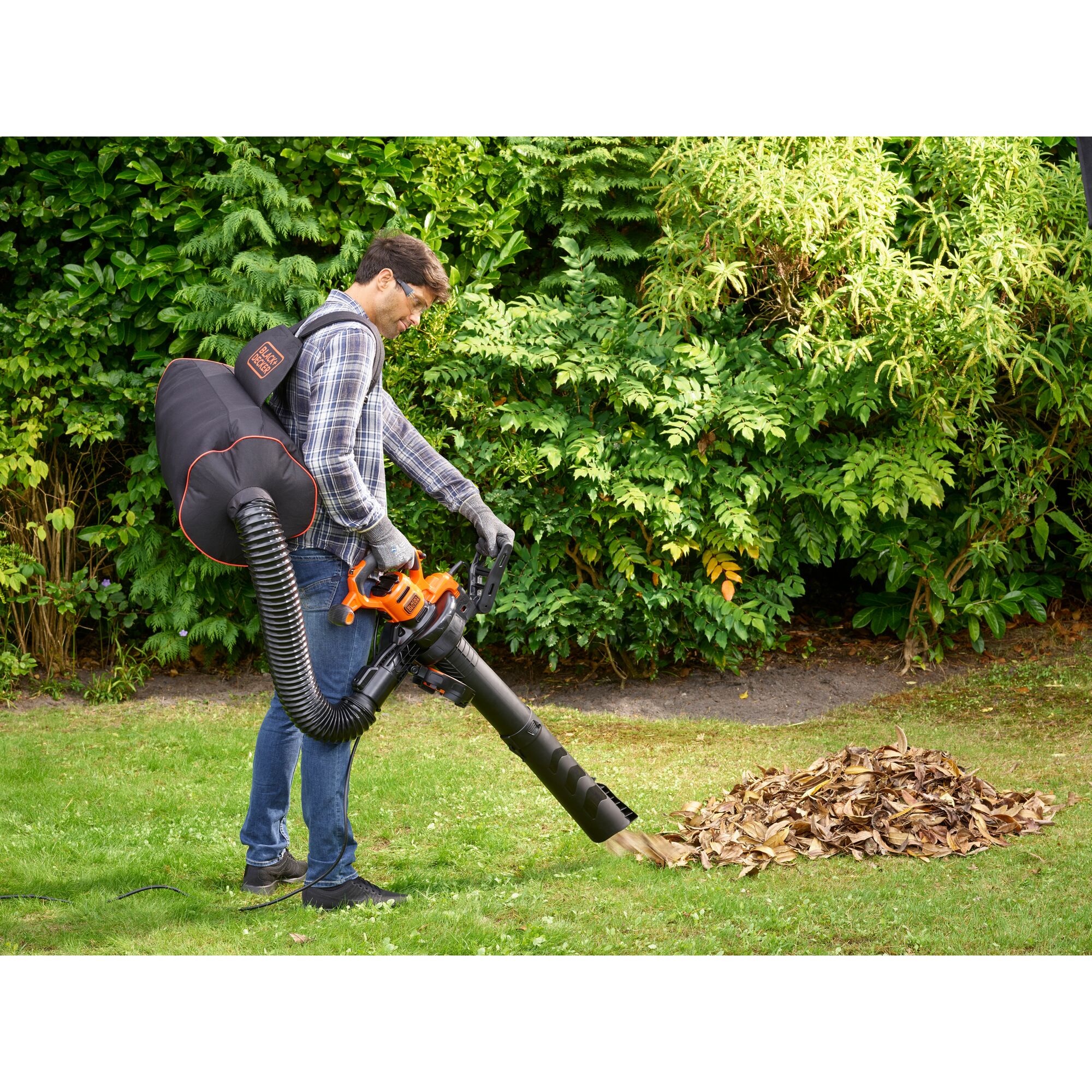 3000W 3-in-1 Backpack Blower Vac and Rake