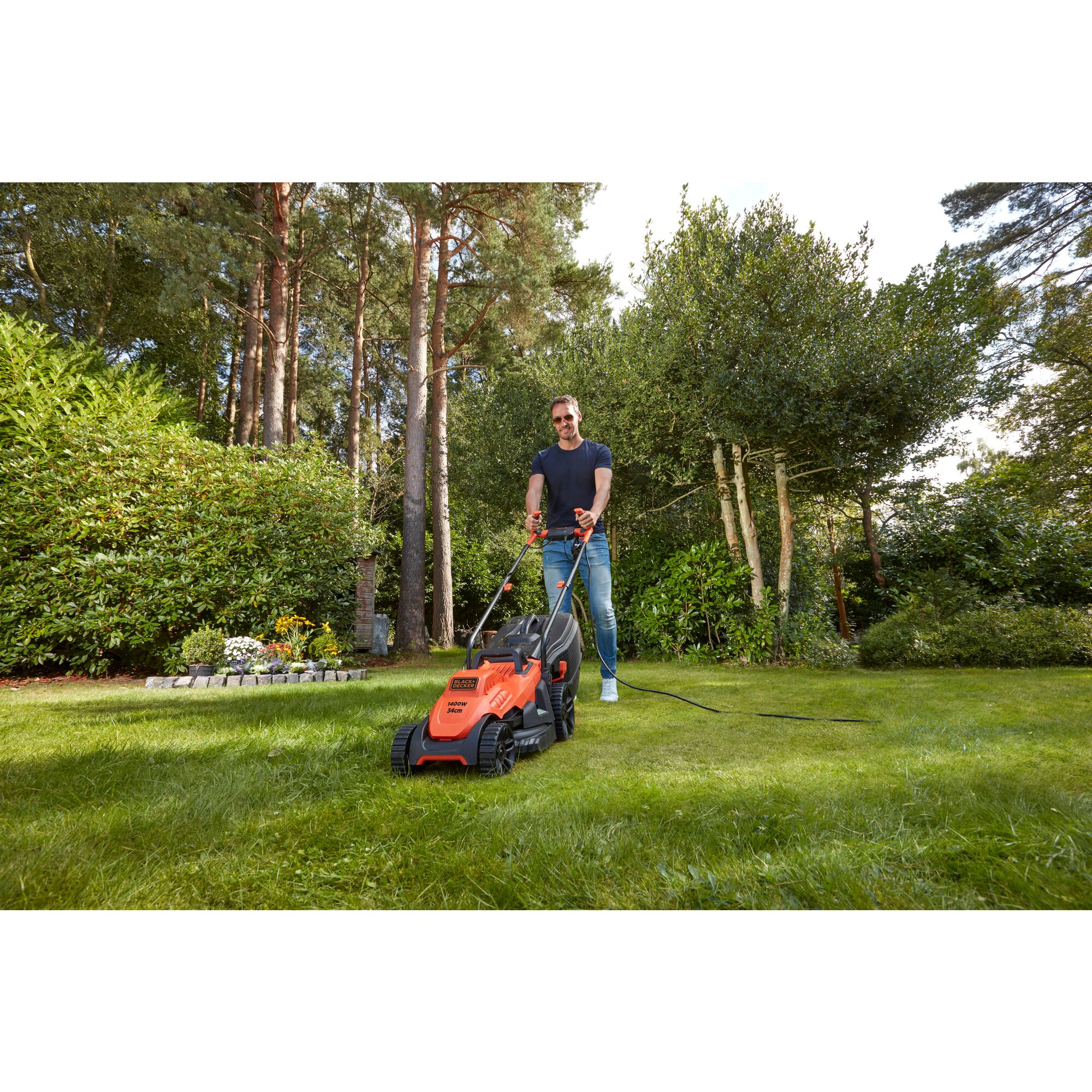 Black and decker lawn mower 34cm new arrivals