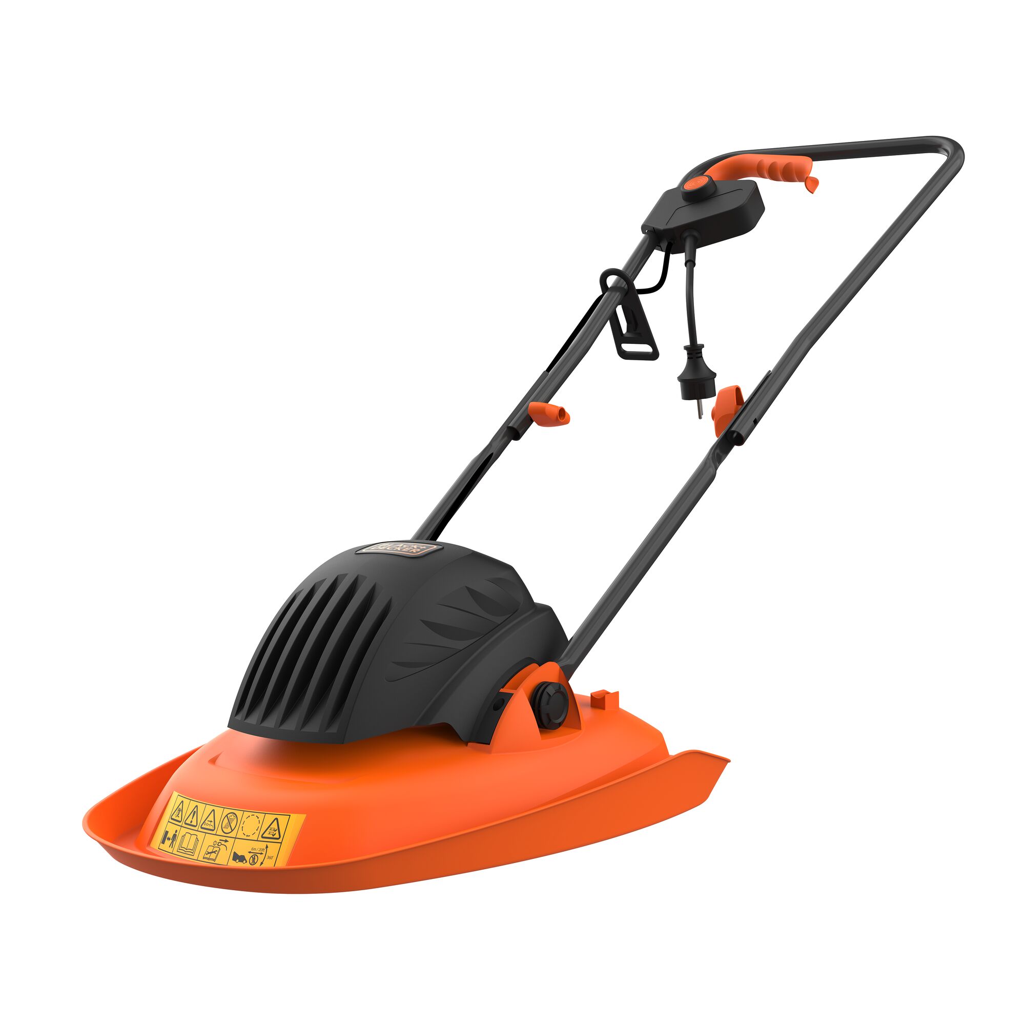 Electric hover outlet mower