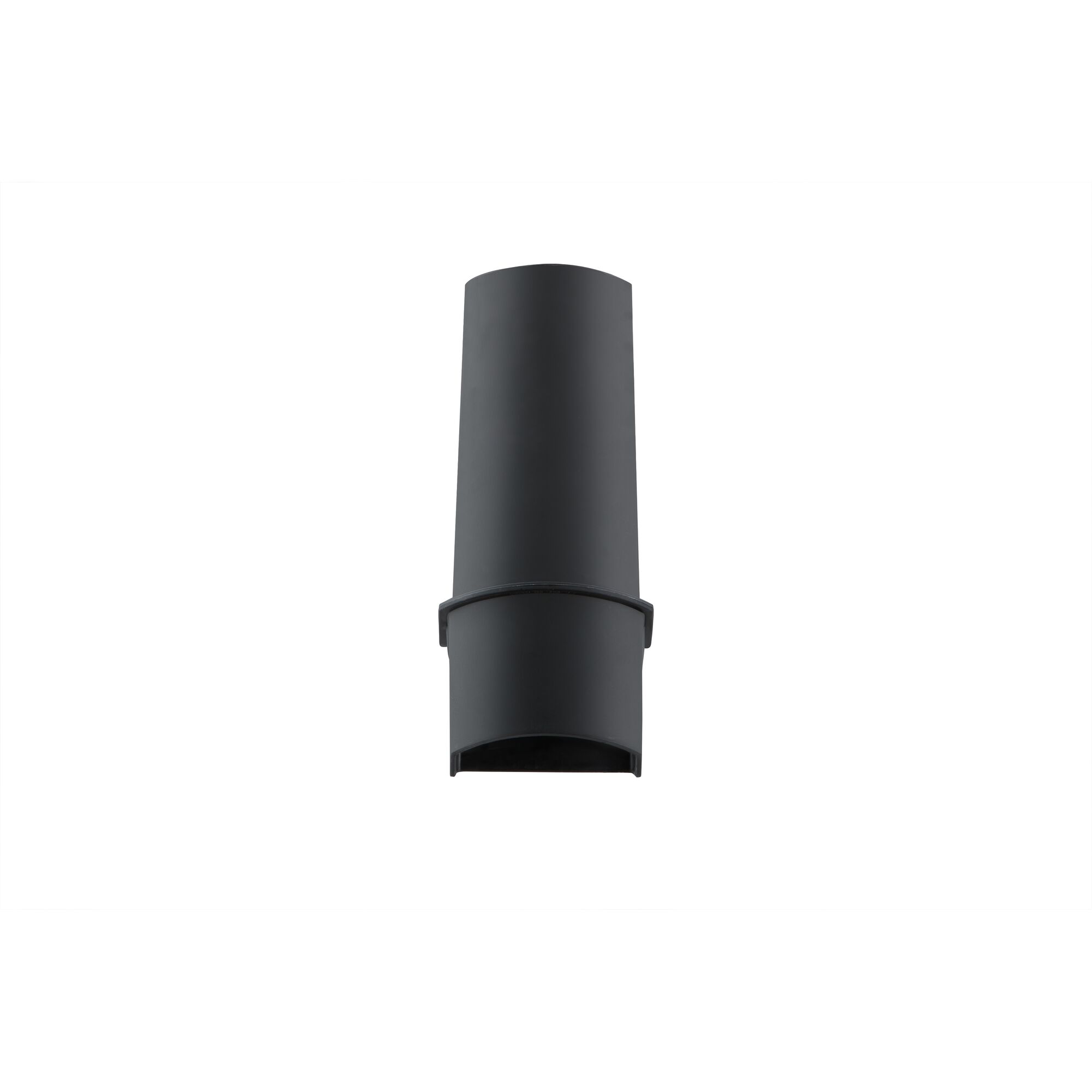 BLACKDECKER DVC320B01 black vacuum nozzle photographed front on white background.