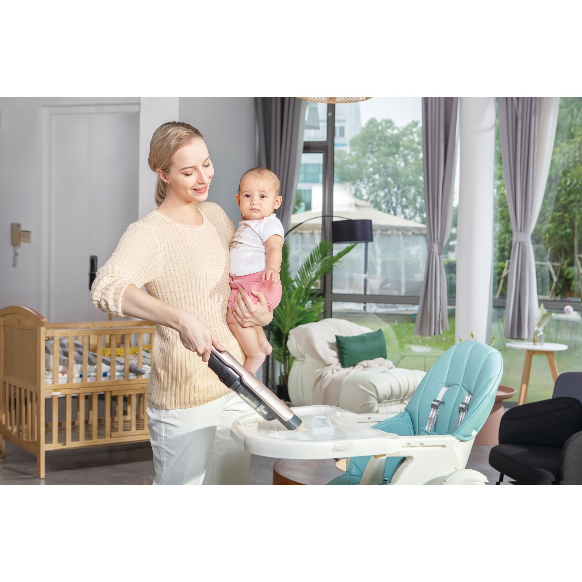12V B+D BRUSHLESS HAND VAC – ROSE GOLD