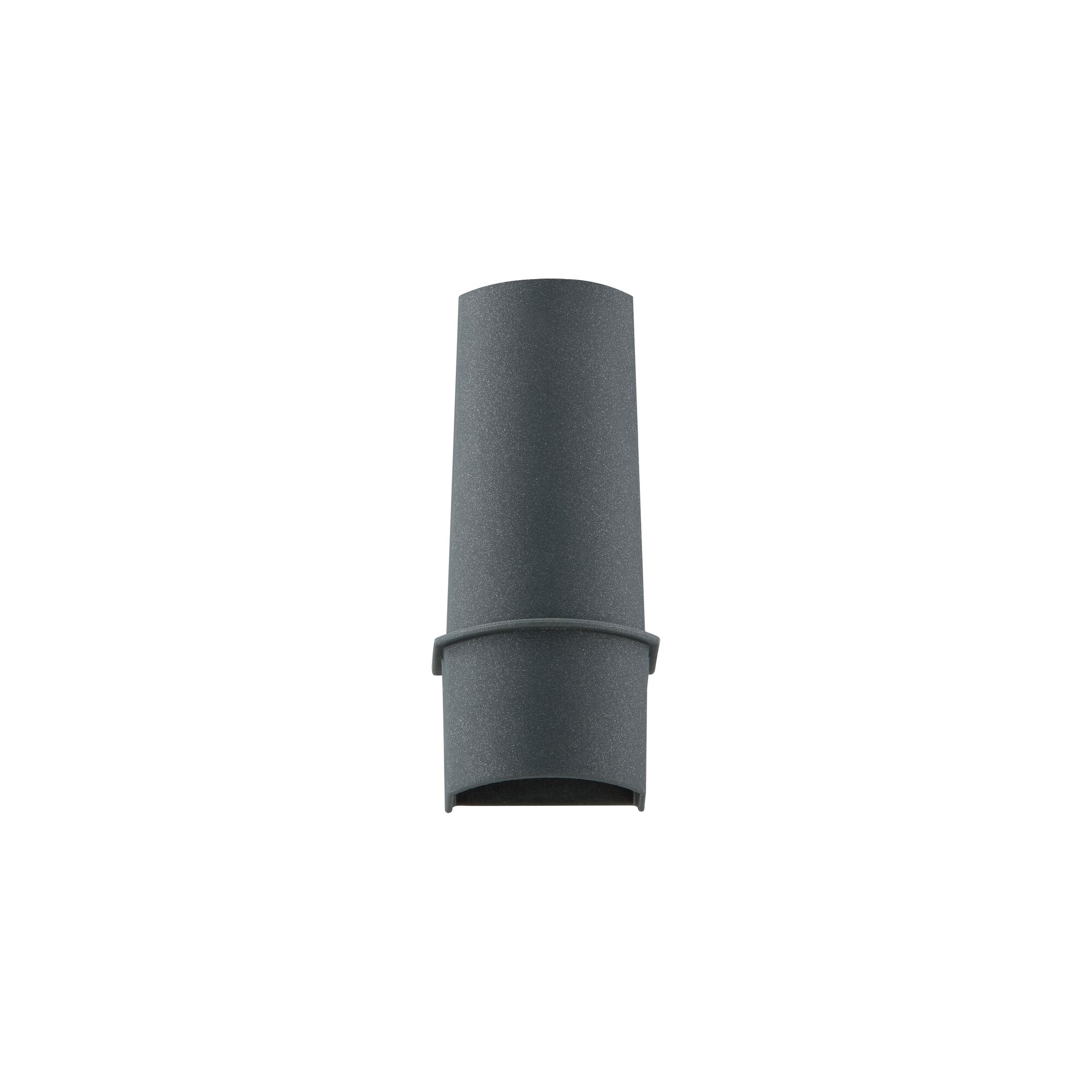 BLACKDECKER DVC320B24 vacuum crevice tool, dark gray, front angle, on white background