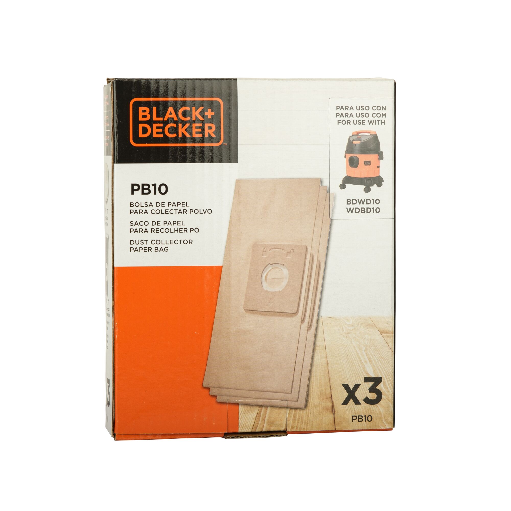 BDWD Wet&Dry Dust Bag Packaging (3pcs ba