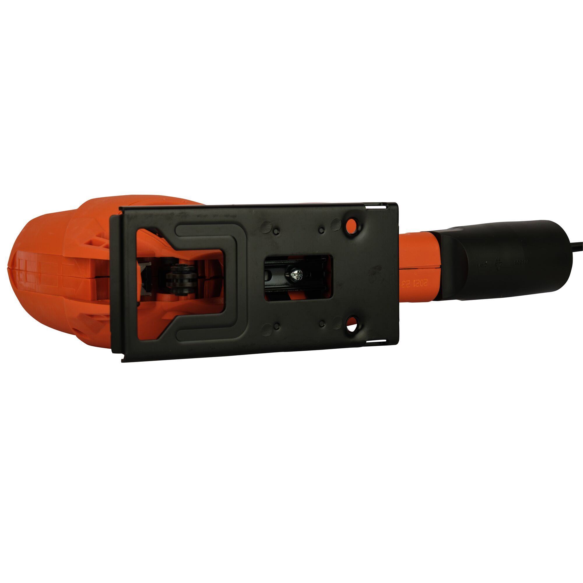 BLACKDECKER KS700PE jigsaw, orange and black, front angle on white background