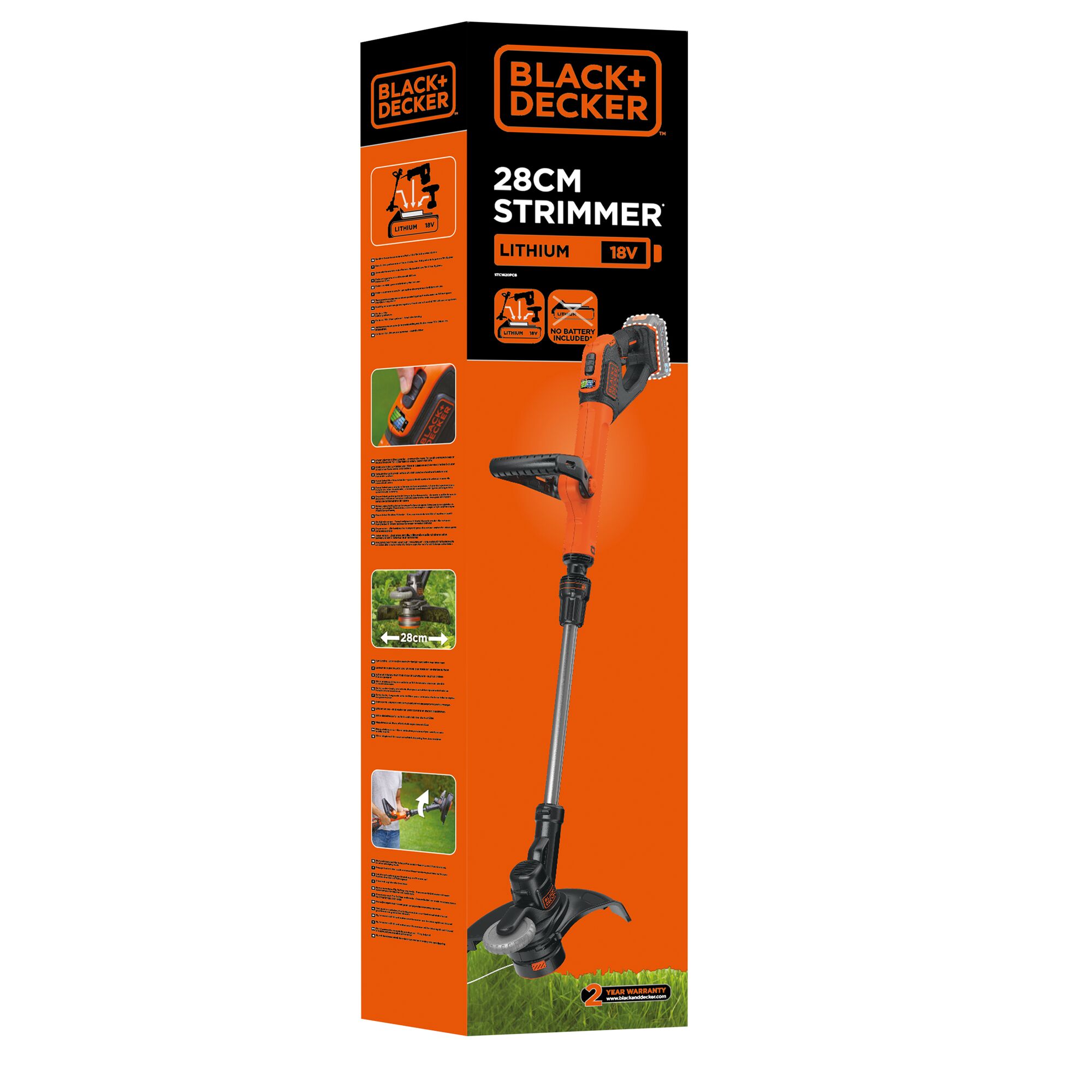 Black and decker battery best sale grass trimmer