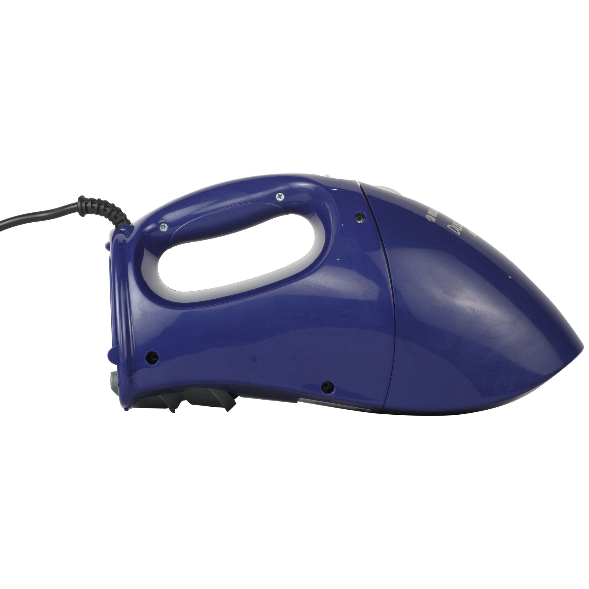 BLACKDECKER VH780 handheld vacuum cleaner, blue, side view, corded design.