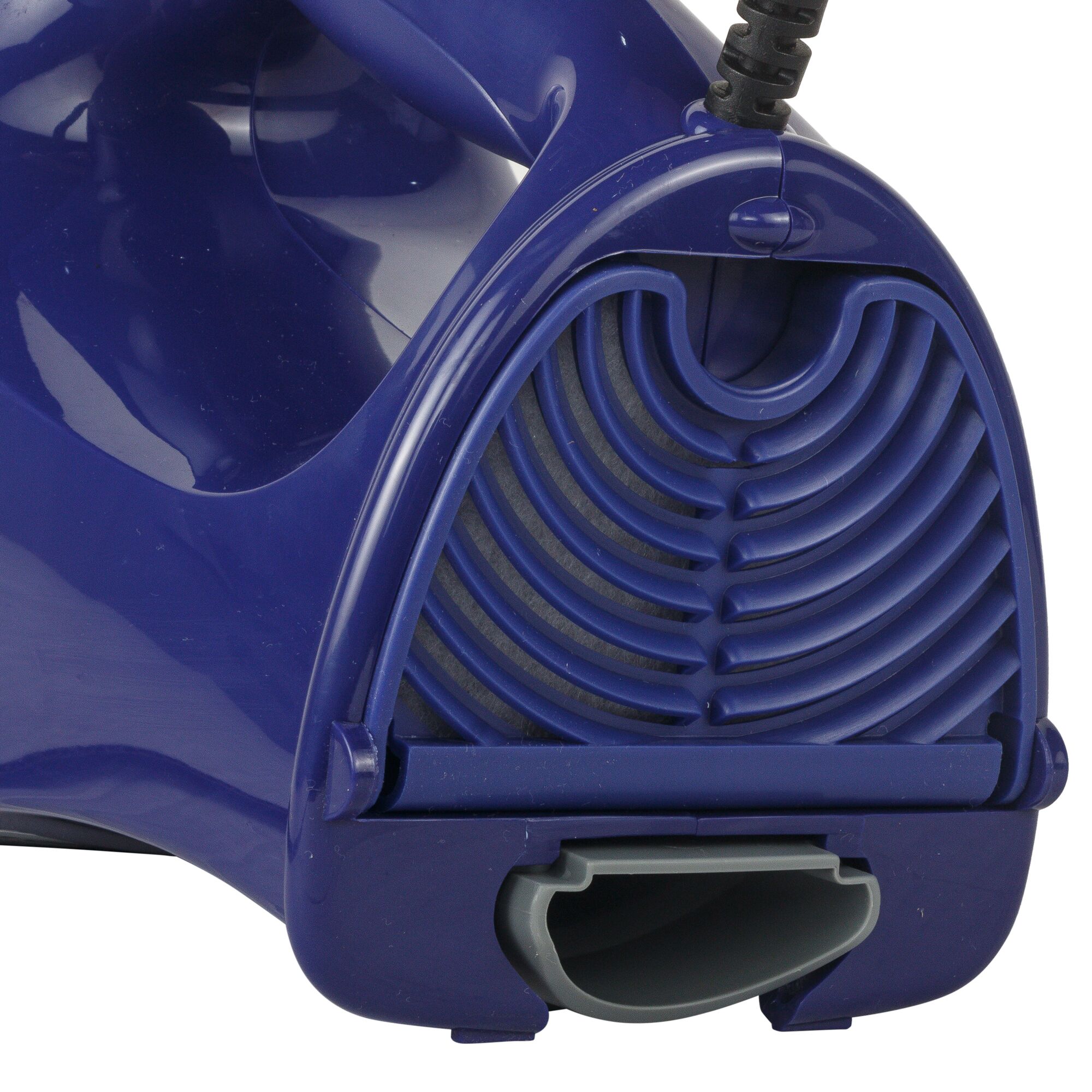 BLACKDECKER VH780 vacuum cleaner rear angle, showing vent grill and cord detail.